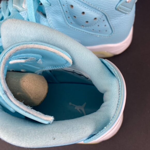 Air Jordan 6 Retro Pantone GG Still Blue Sneakers Size 5.5Y/Womens 7 - Picture 7 of 10
